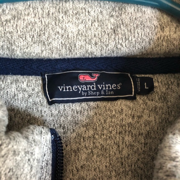 Vineyard Vines Fleece Shep Quarter Zip - Picture 2 of 2